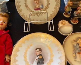 Antique Sevres Napoleon & Josephine cabinet plates.