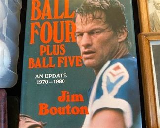 Jim Bouton autographed book.
