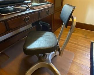 Vintage chrome desk chair