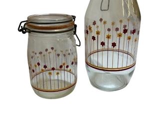 Patterned mason jars