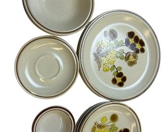 Flower print dishes