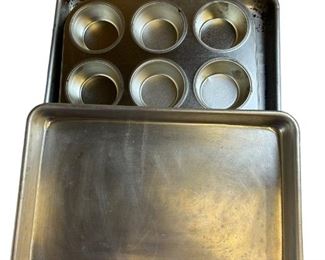 Baking sheet and cupcake pan