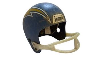vintage football helmet (slightly damaged)
