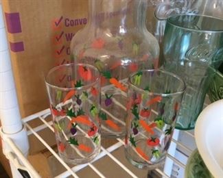 Vintage Vegetable Juice Set