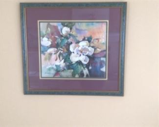 Jack Deloney signed print "Magnolia Blossoms" $100.00