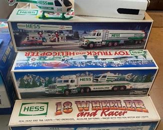 Hess Trucks with Helicoptors or Racers