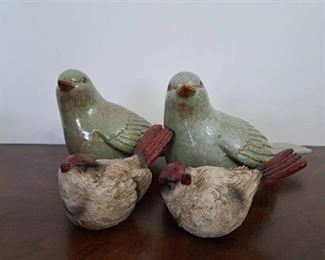 Lot of (4) Decorative Birds