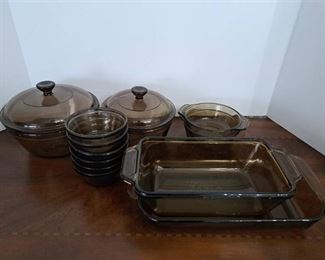 12 Piece Glass Bakeware Lot ( Anchor Hocking and Lovenbake)