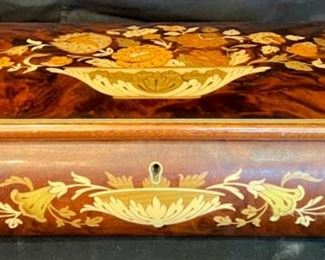 Italian Marquetry Jewelry Box