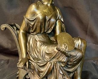 Antique Victorian Bronze Goddess