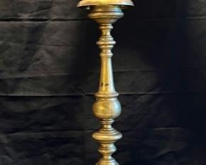 Mid 20th C Moroccan Brass Floor Lamp/Alter
