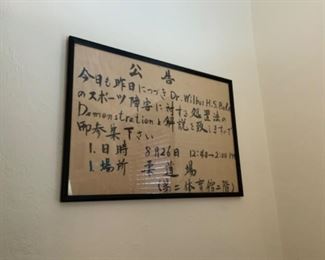 ORGINAL. HAND LETTERED FROM 1964 AND DOCTORS SIGN SAYING HE WAS GOING TO DO AND DEMESTRATION  SIGN. 