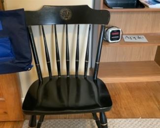 VINTAGE WOOD COLLEGE CHAIR.  