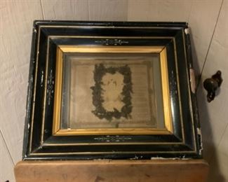 VERY OLD FRAMED CHILDS OBITUARIEY 