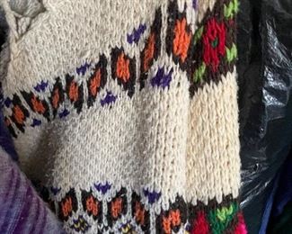 Large amount of vintage men’s, women’s and kids clothing in a variety of sizes