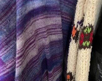 Large amount of vintage men’s, women’s and kids clothing in a variety of sizes