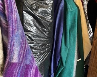 Large amount of vintage men’s, women’s and kids clothing in a variety of sizes