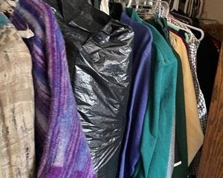Large amount of vintage men’s, women’s and kids clothing in a variety of sizes