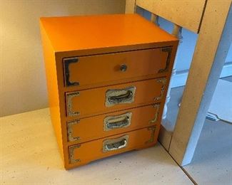 Small orange jewelry box