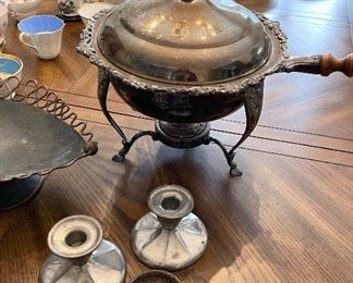 Vintage serving items and decor 