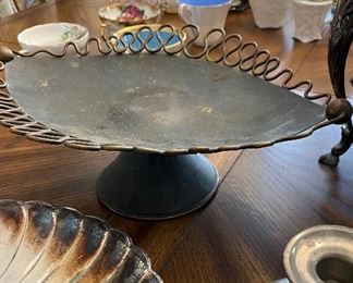 Vintage serving items and decor 