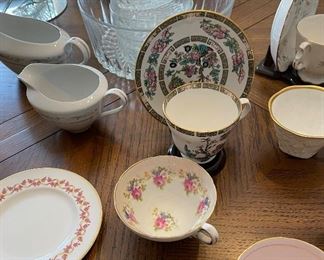 Vintage tea cups and china