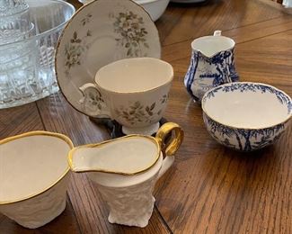 Vintage tea cups and china