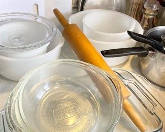 Kitchen items, pots and pans, cooking utensils, baking pans, more