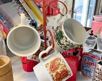 Kitchen items, pots and pans, cooking utensils, baking pans, more