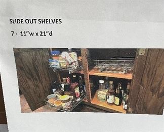 Slide out wire racks for kitchen cabinets 