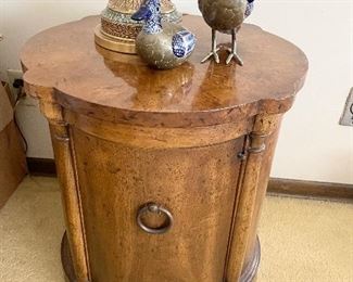 Vintage mid century side table cabinet (pair available)