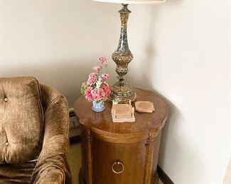 Vintage side table mid century cabinet (pair available)