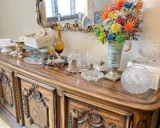 Vintage sideboard (matching dining table, chairs and hutch)