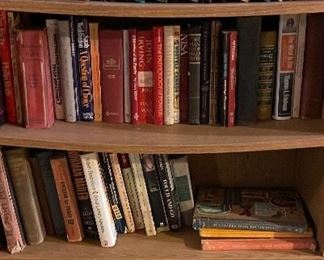 Large selection of books, vintage and modern and many Jewish tests including some in Hebrew and holy books 