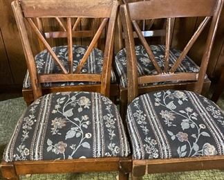 Set of four  vintage dining chairs 