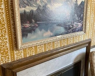 Large vintage landscape print