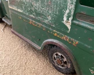 Vintage Buddy L Railway Express Agency Milk delivery truck 1950s