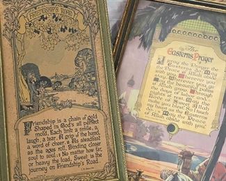 Antique framed prints 