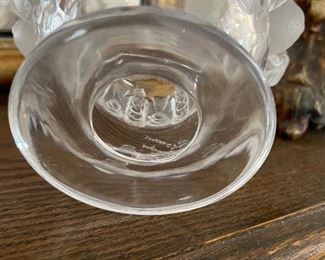 Lalique bird vase “Dampierre” Doves