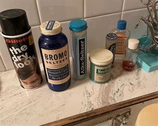 Vintage pharmacy bottles