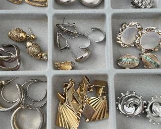 vintage earrings (clip on and pierced)