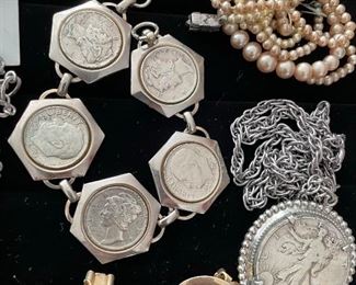 Vintage coin jewelry