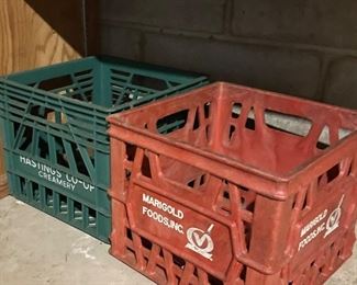 Vintage milk crates 