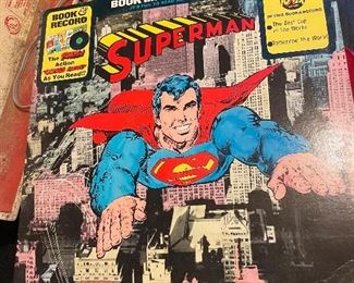 Superman book and record set 
