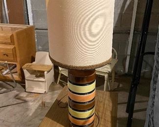 Mid Century slipped table lamp 