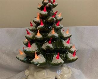 Lighted Ceramic Christmas Tree