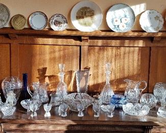 Lots of Fine Cut and Antique Crystal