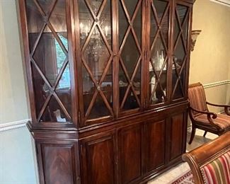 Hickory White breakfront