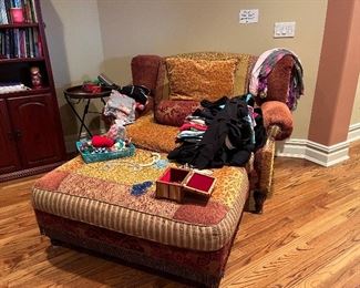 Domain Settee and ottoman