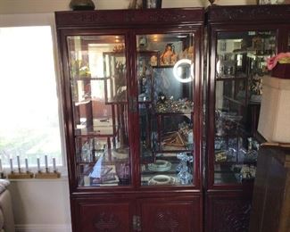 Rosewood curio Cabinet